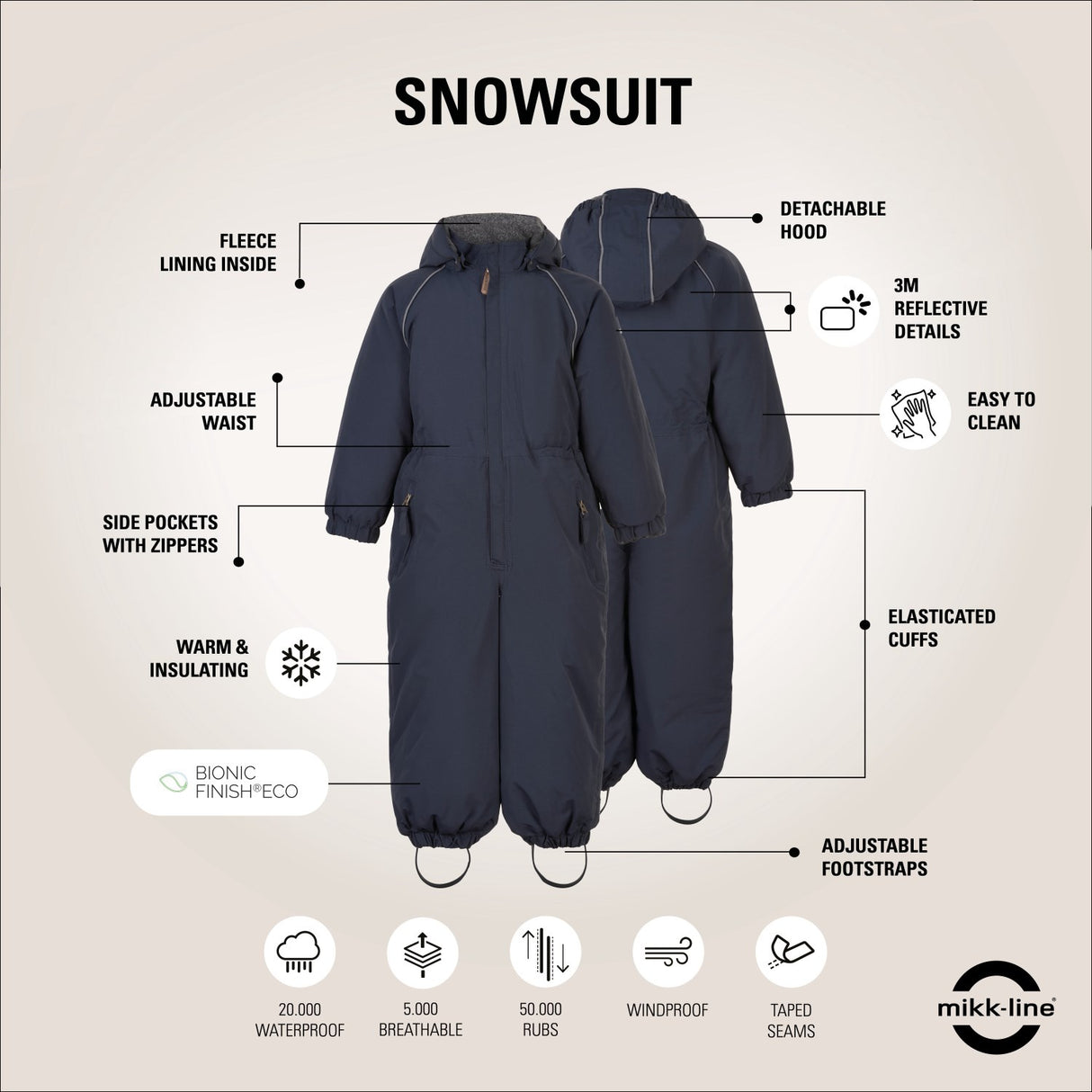 Mikk-Line Blue Nights Nylon Dress Solid