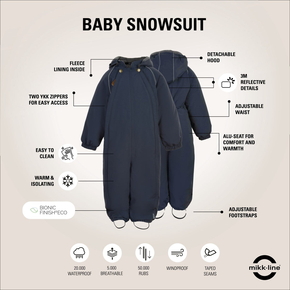 Mikk-Line Blue Nights Nylon Dress Solid