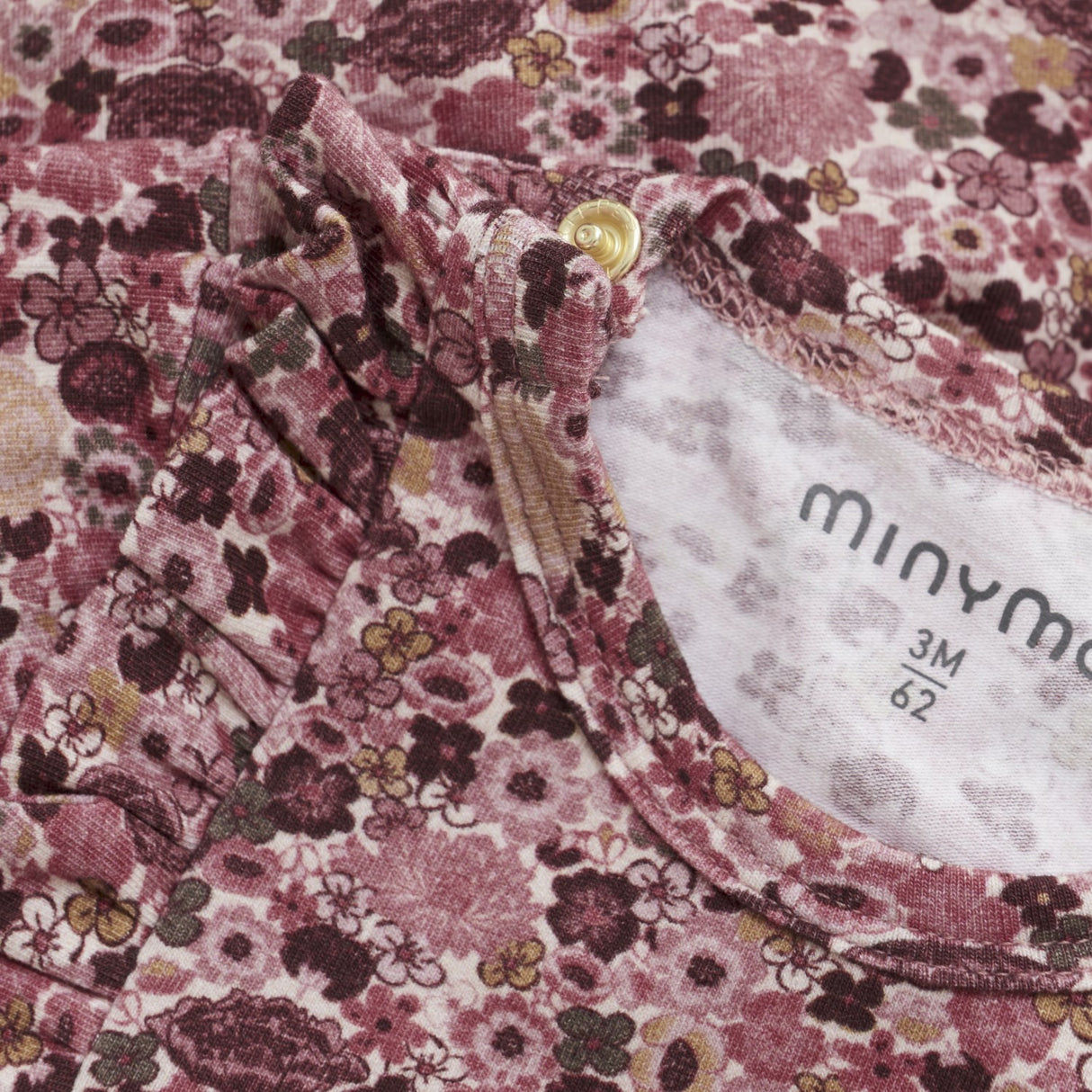 Minymo Dusty Rose Kjole AOP