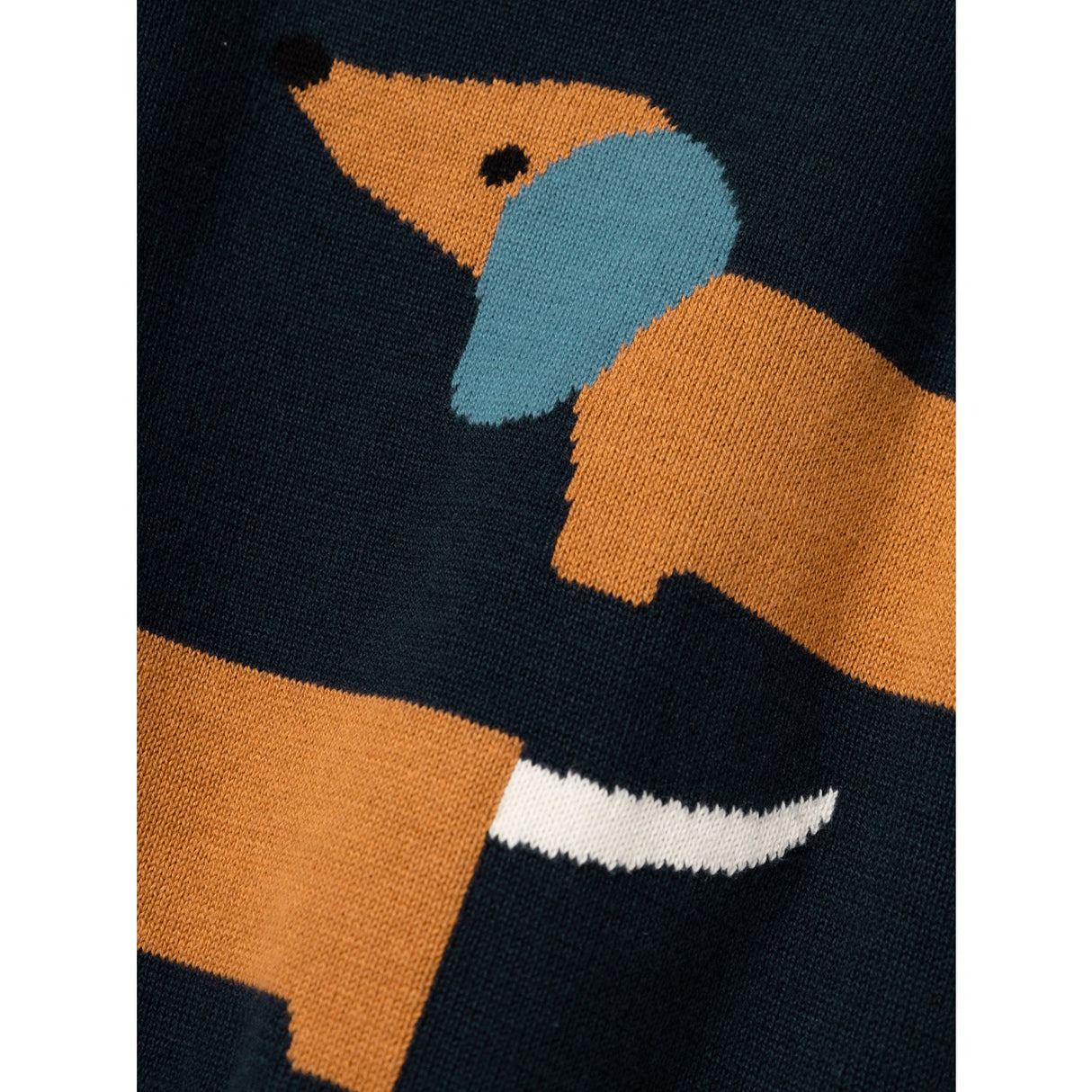 Name It Dark Sapphire Kavin Strik Bluse