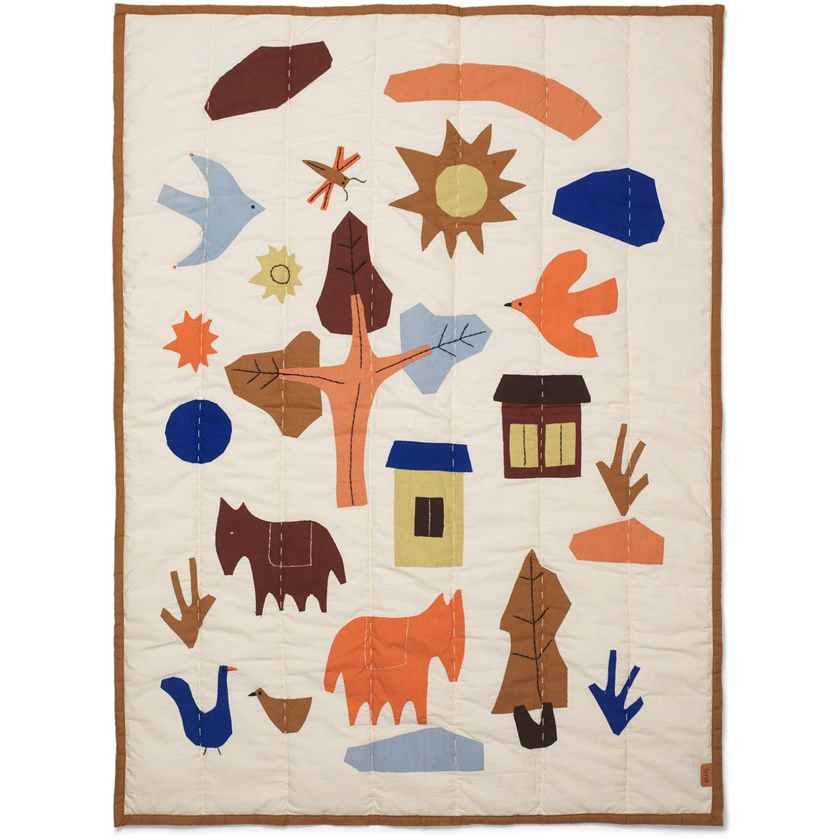 Ferm Living Multi Village Quilted Teppe