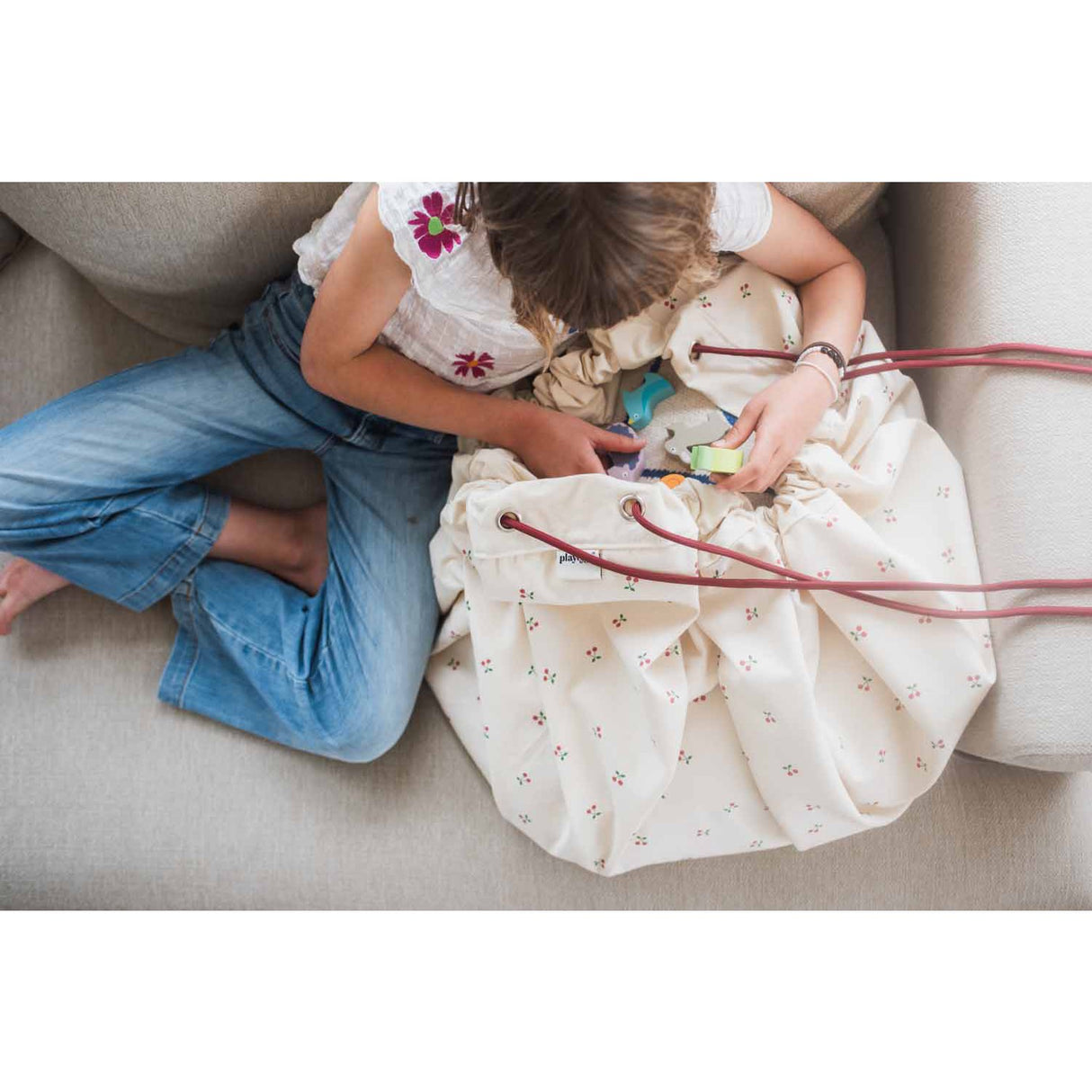 Play&Go Cherry Cherry 2-in-1 Lekteppe