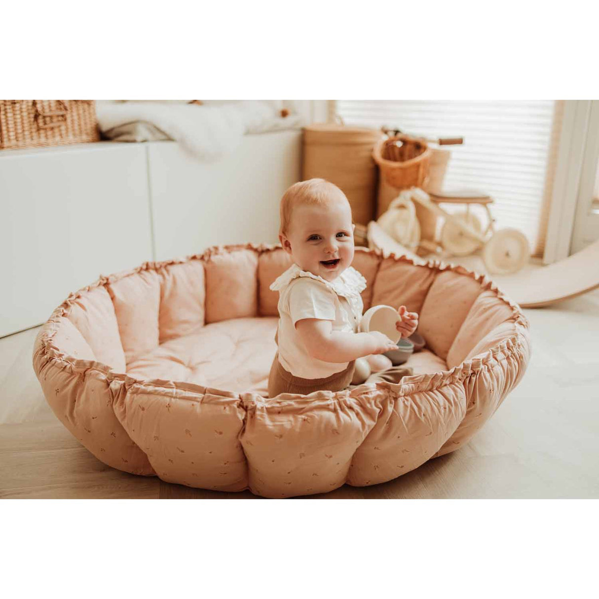 Play&Go Organic Bloom Fleuri 2-in-1 Lekteppe