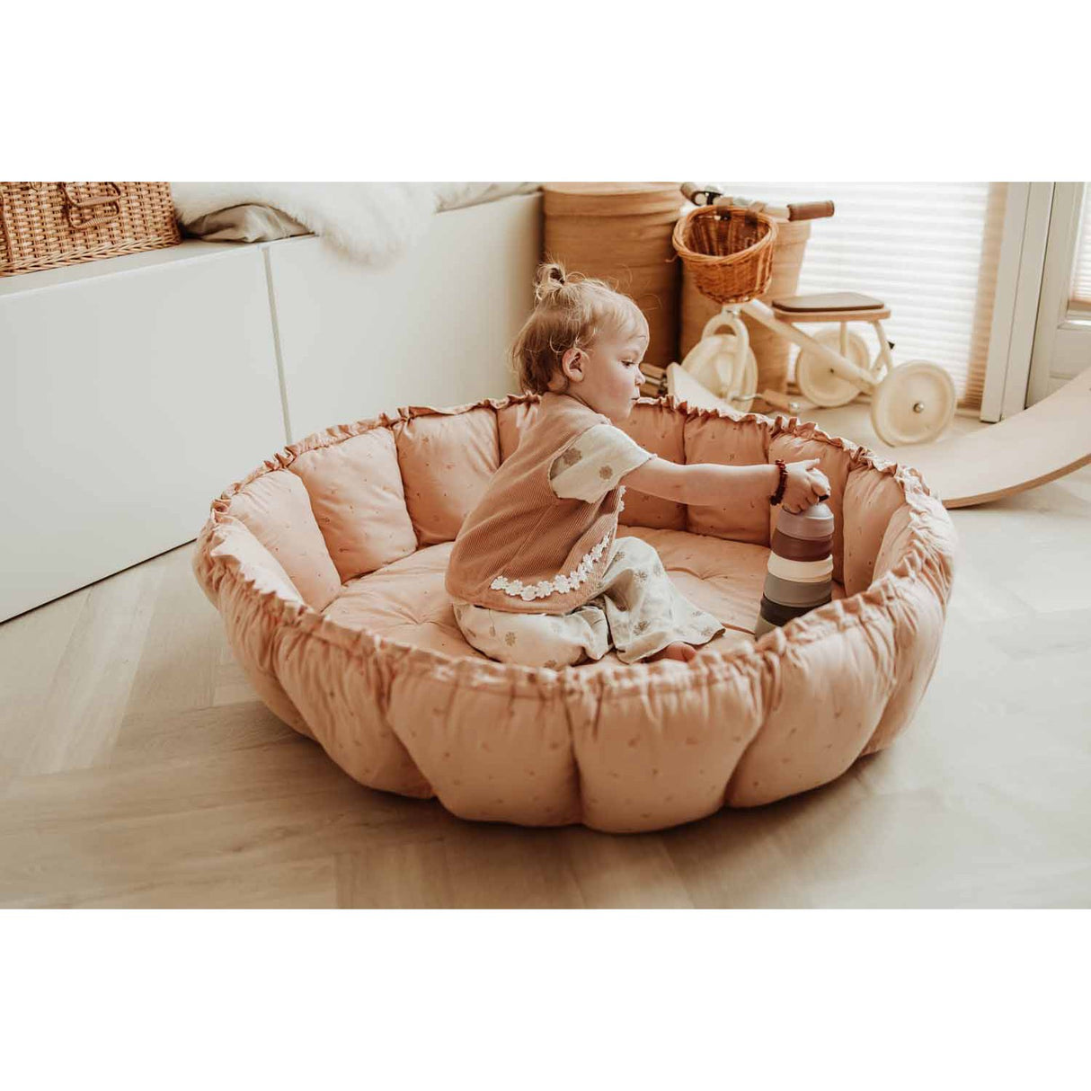 Play&Go Organic Bloom Fleuri 2-in-1 Lekteppe