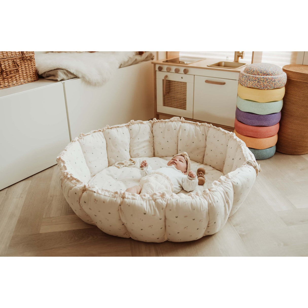 Play&Go Organic Bloom Moon 2-in-1 Lekteppe