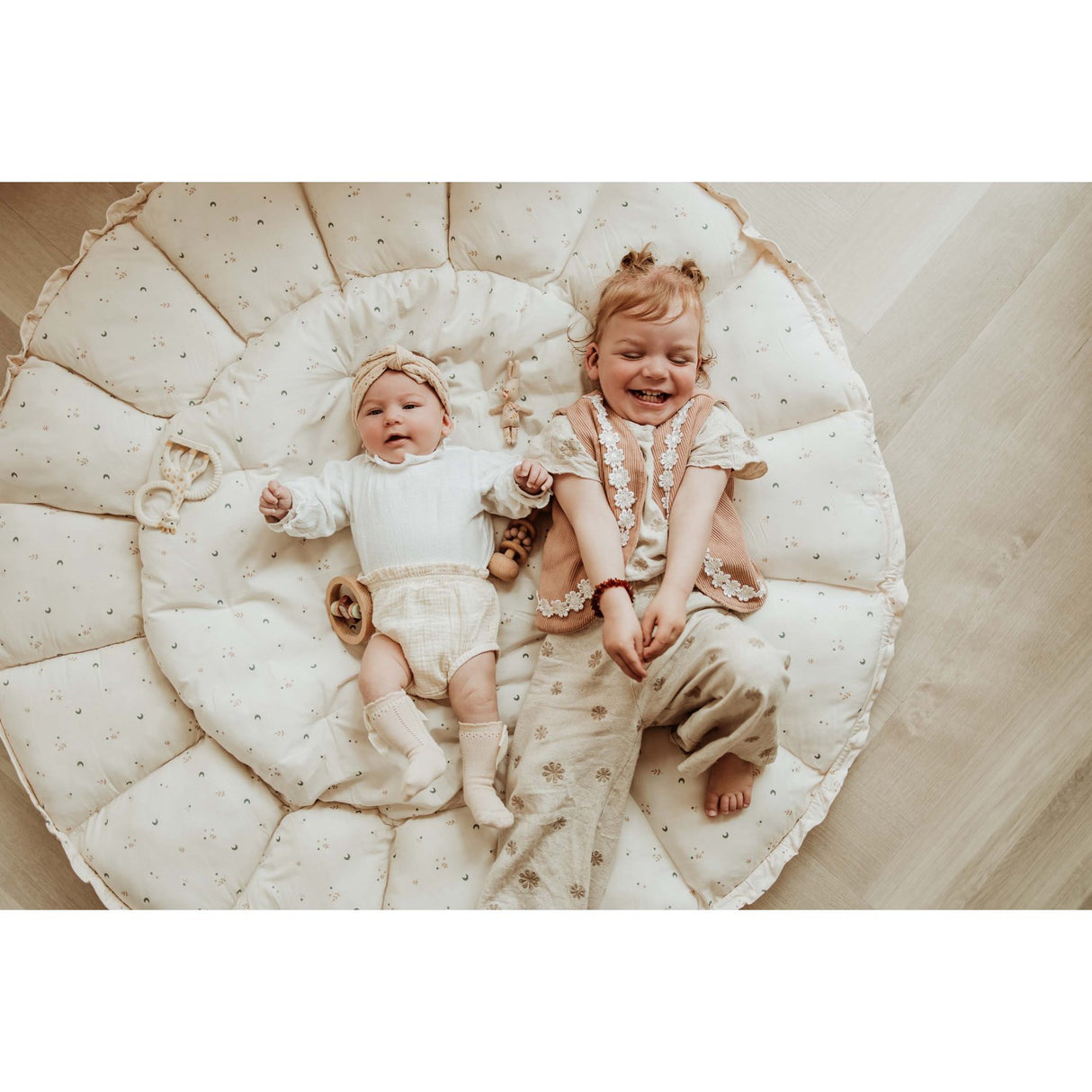 Play&Go Organic Bloom Moon 2-in-1 Lekteppe