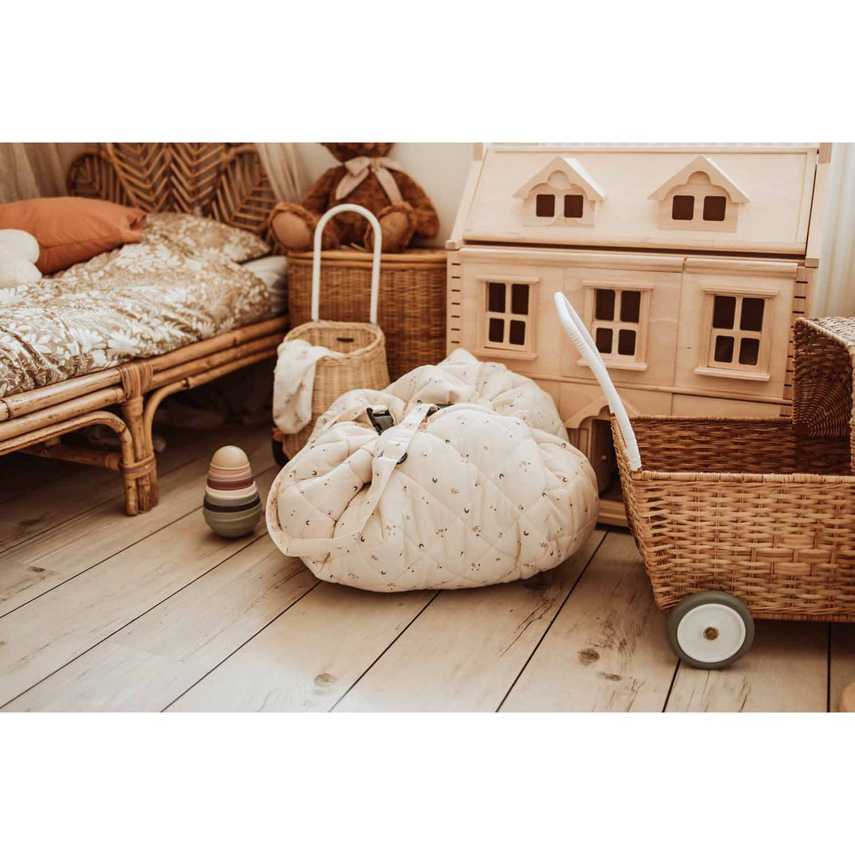 Play&Go Soft Organic Moon 2-in-1 Lekteppe