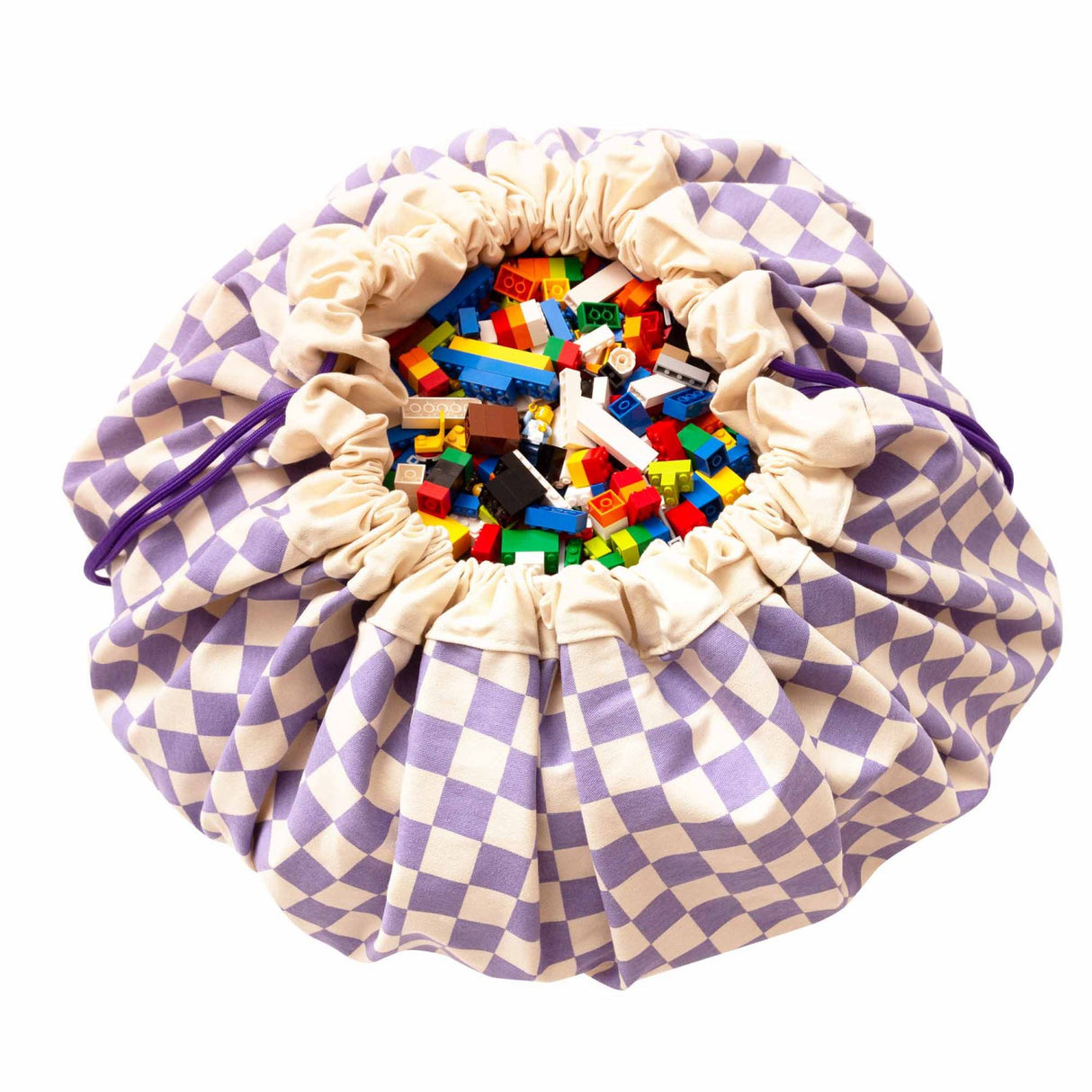 Play&Go Vichy Purple 2-in-1 Lekteppe