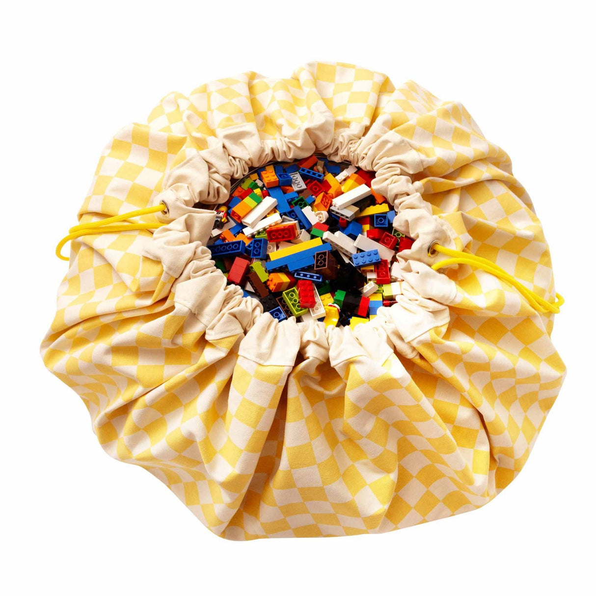 Play&Go Vichy Yellow 2-in-1 Lekteppe