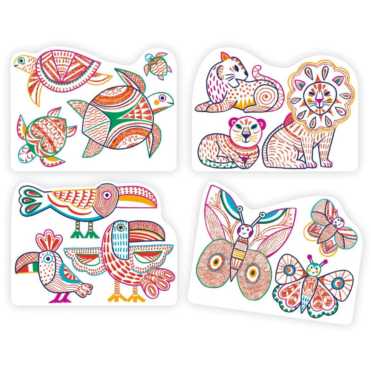 Djeco Magic Coloring Wild Familier