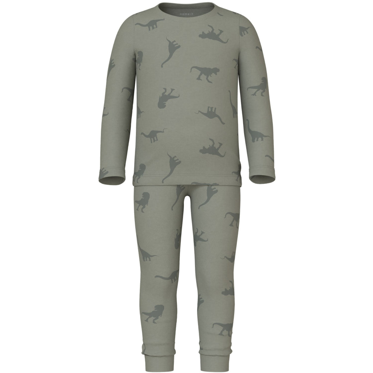 Name It Agave Green pyjamas Agave Green Dino Rib Noos