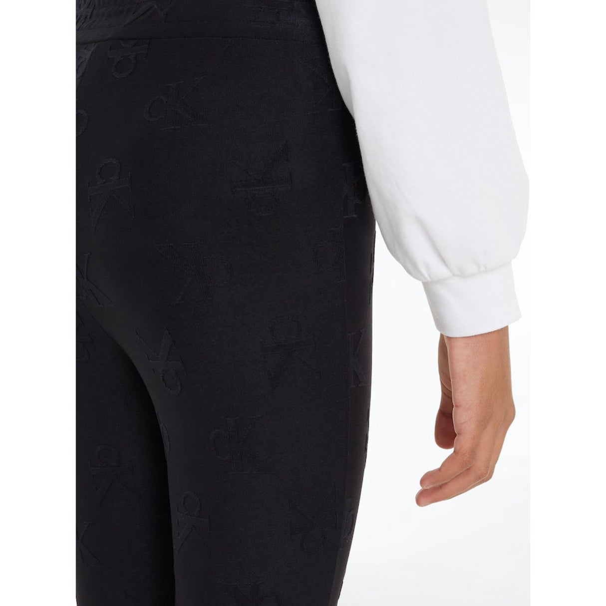 Calvin Klein Ck Black Ck Jacquard Flare Pants