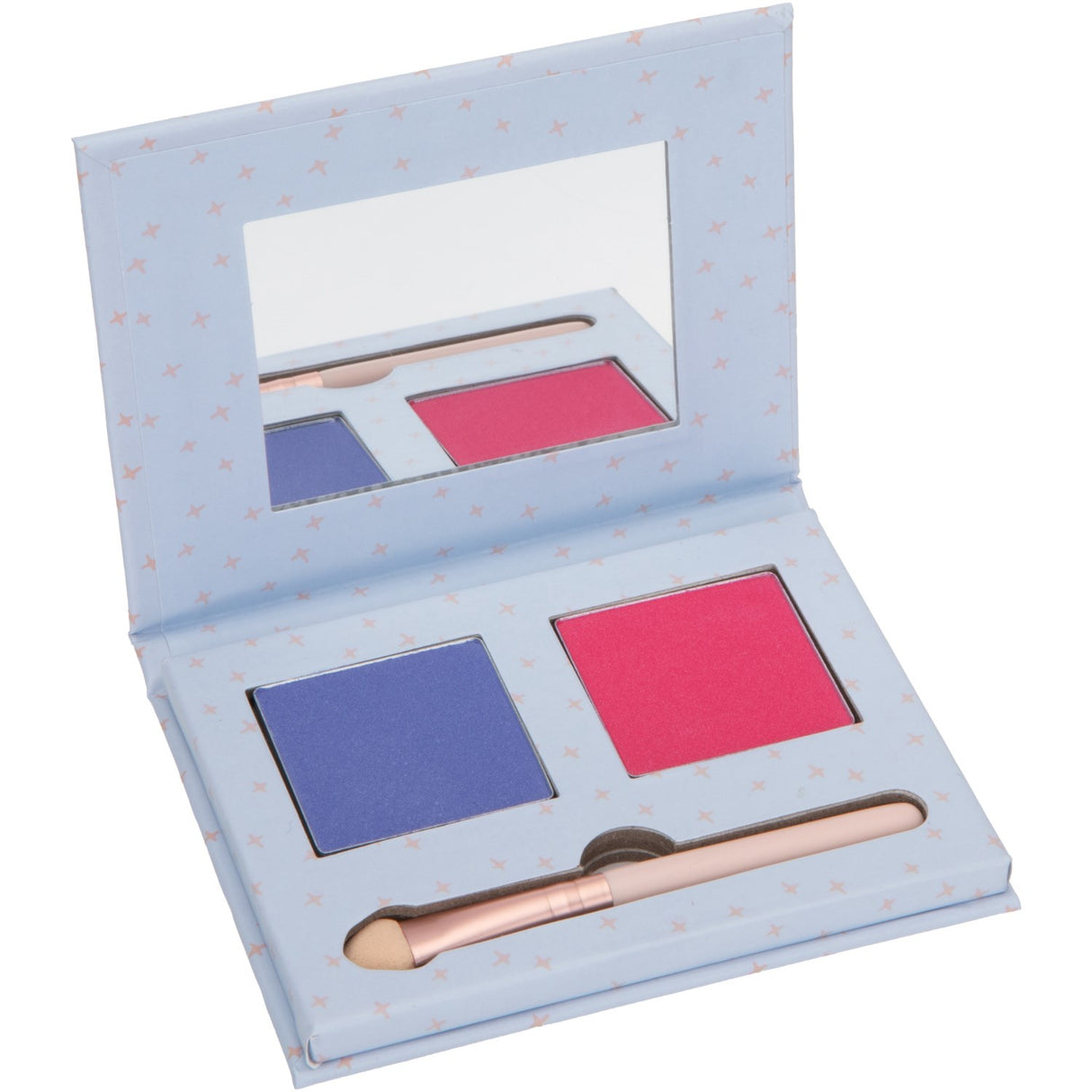 Miss Nella Blå/Mørk Pink Øyenskygge og Blush Duo Palette Candy Fantasy