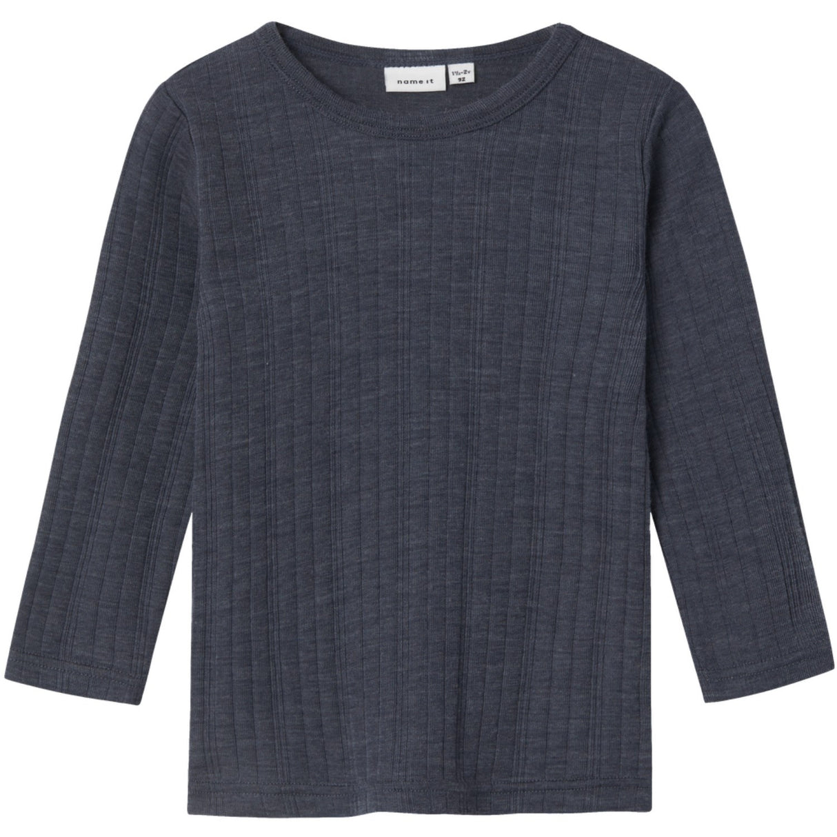 Name It Ombre Blue Wang Ull Needle Bluse Solid Noos