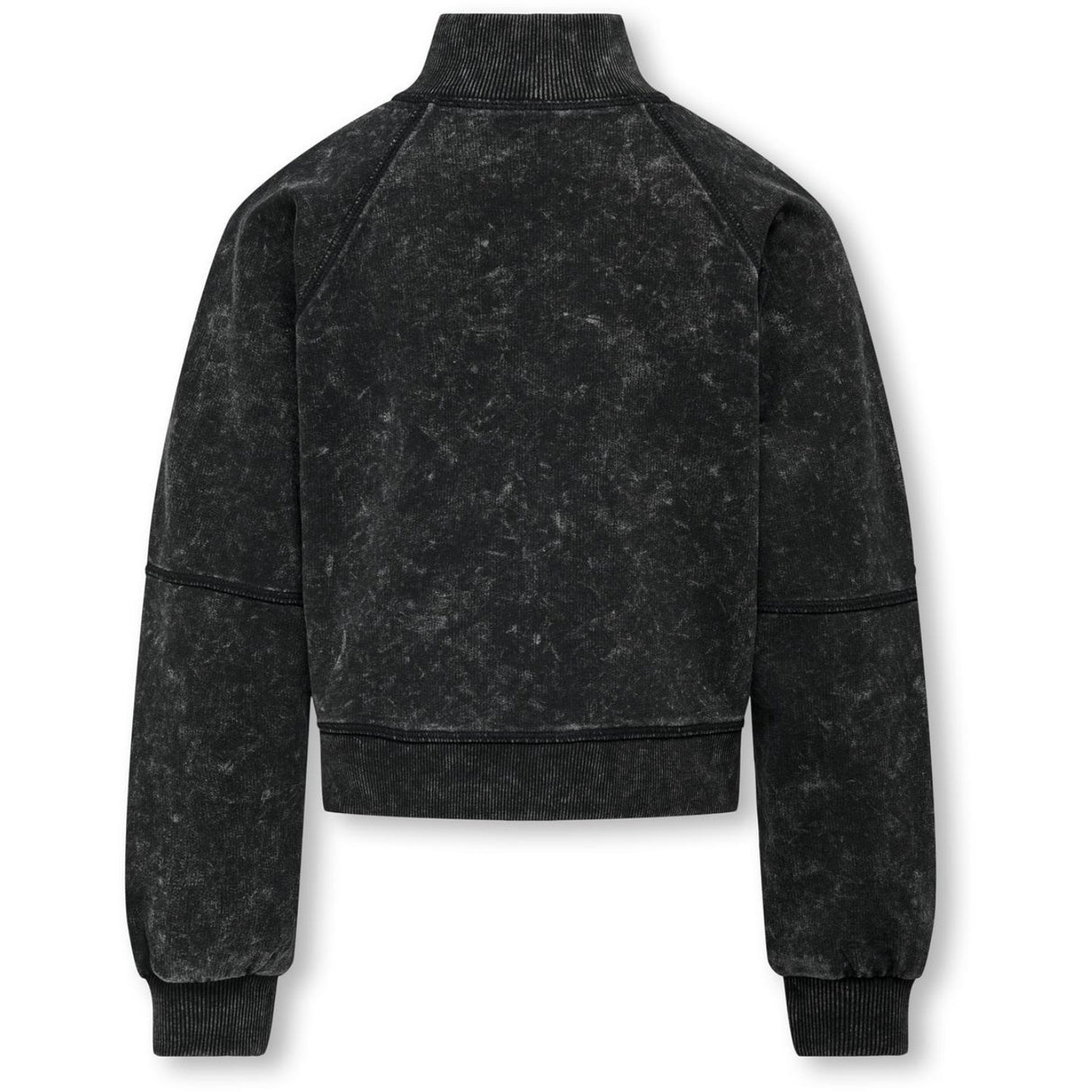 kids ONLY Black Donna Half Zip Washed Collegegenser