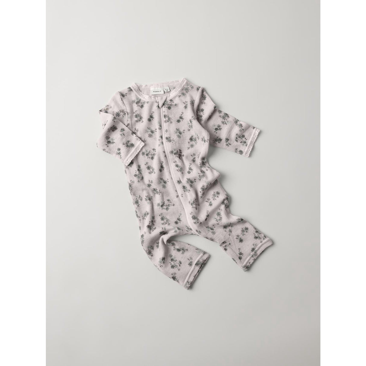 Name It Lilac Ash Aop Wang Ull Needle Natdragt Noos