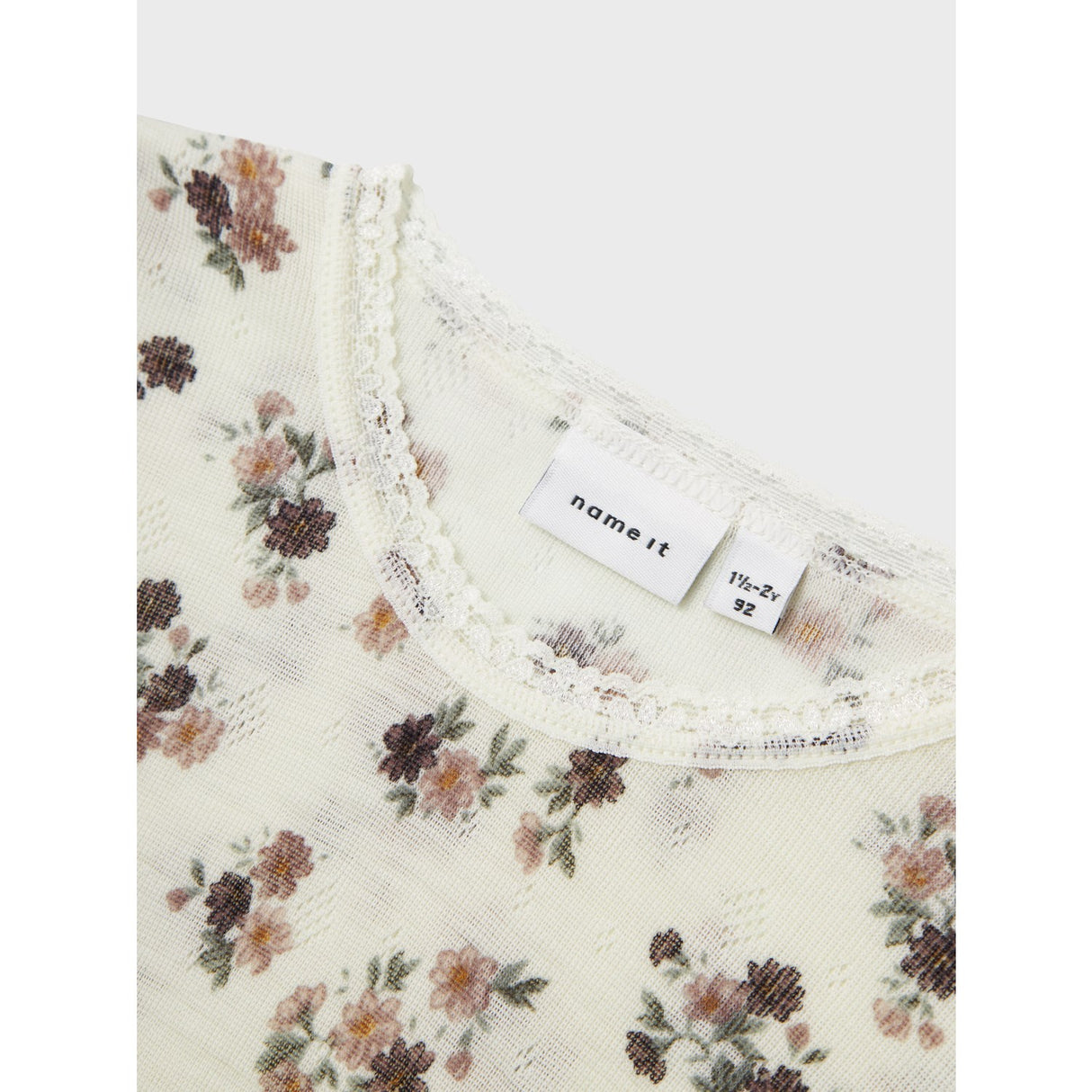 Name It Snow White Wang Ull Needle Bluse Noos