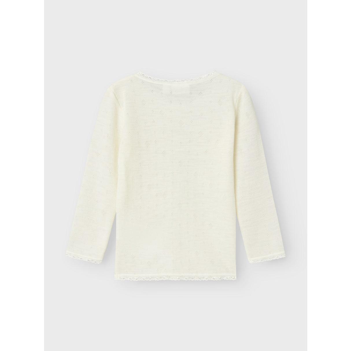 Name It Snow White Wang Ull Needle Bluse Solid Noos