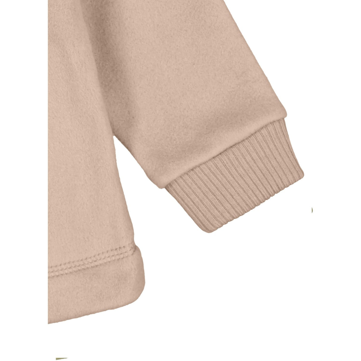 Mikk-Line Warm Taupe Cotton Fleece Cardigan m. Hette