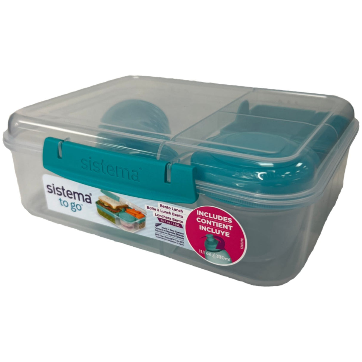 Sistema Bento Matboks 1,65L With 330ml Drikkeboks