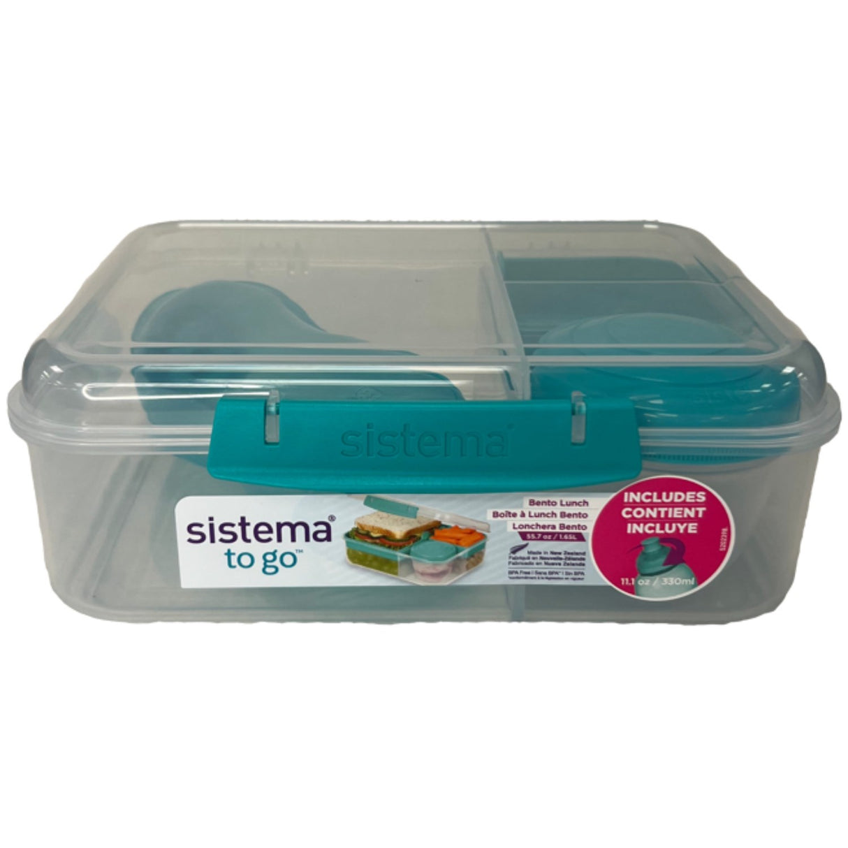 Sistema Bento Matboks 1,65L With 330ml Drikkeboks