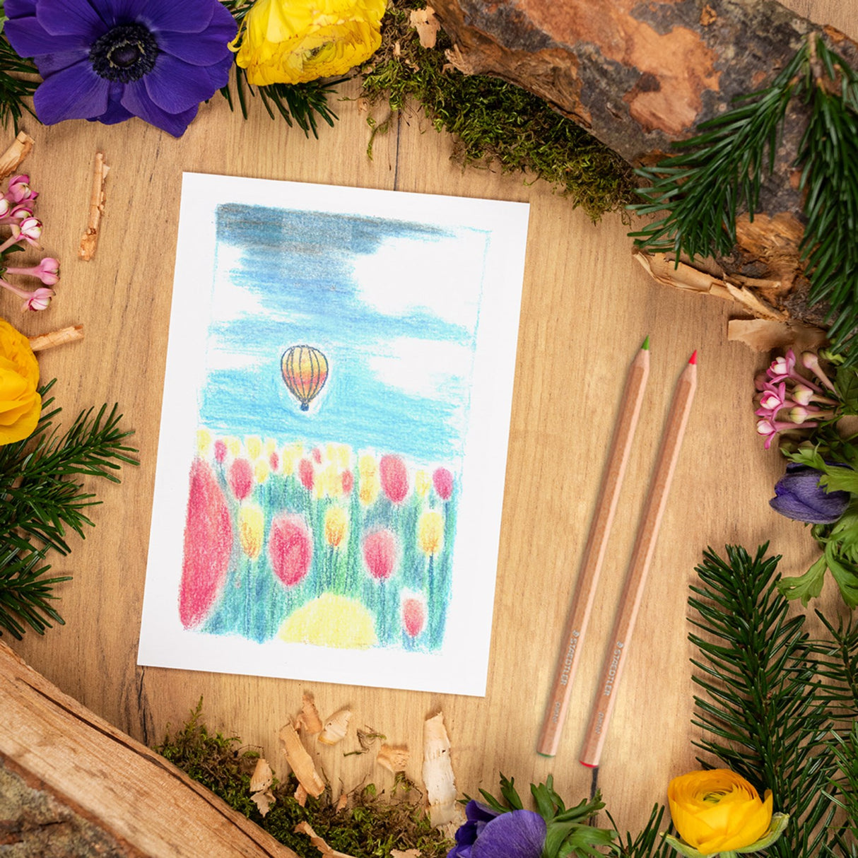 Staedtler fargestifter Pastel Line Hexagonal