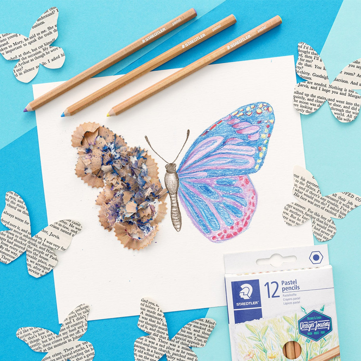 Staedtler fargestifter Pastel Line Hexagonal