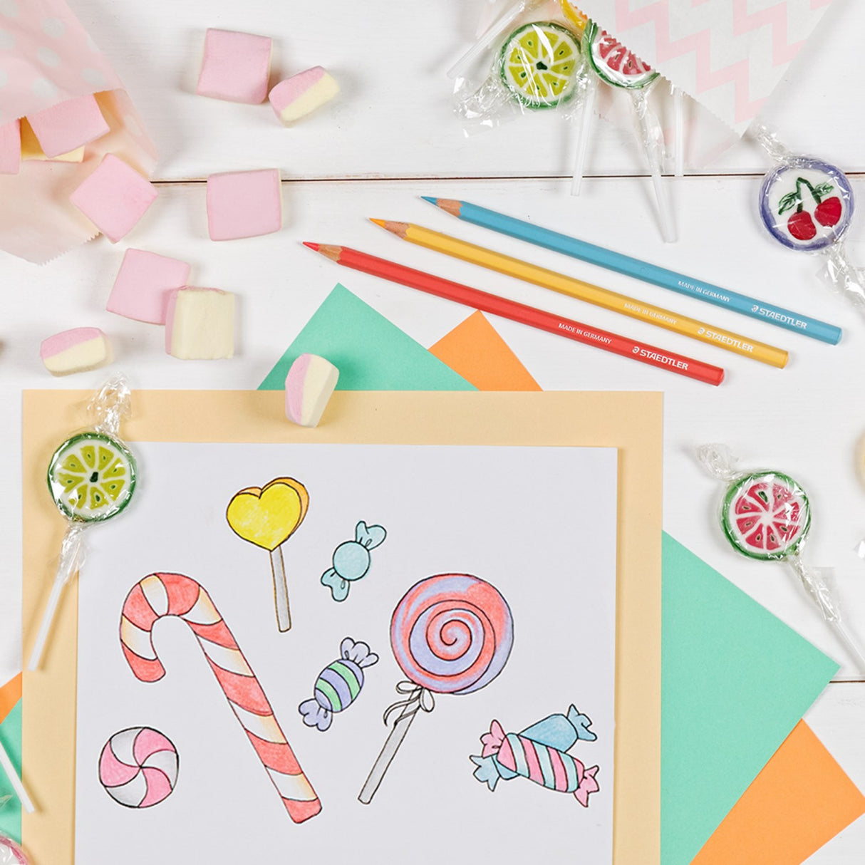 Staedtler fargestifter Pastel Line Hexagonal