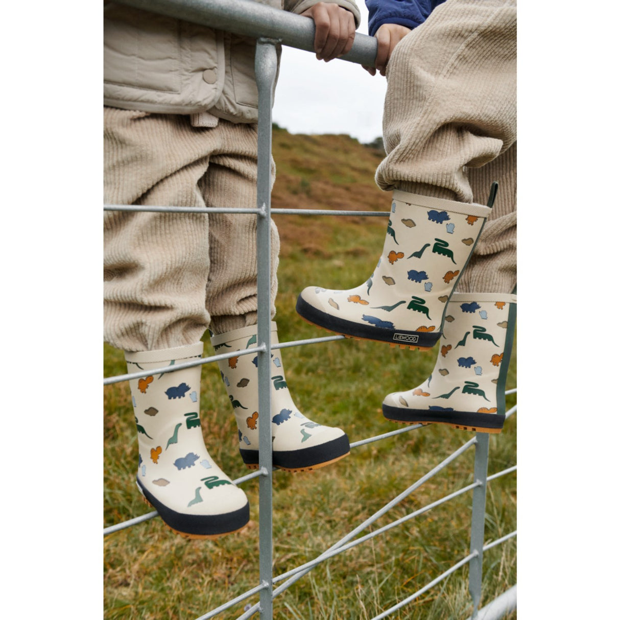 LIEWOOD Dinosaurs / Mist Mason Thermo Gummistøvler