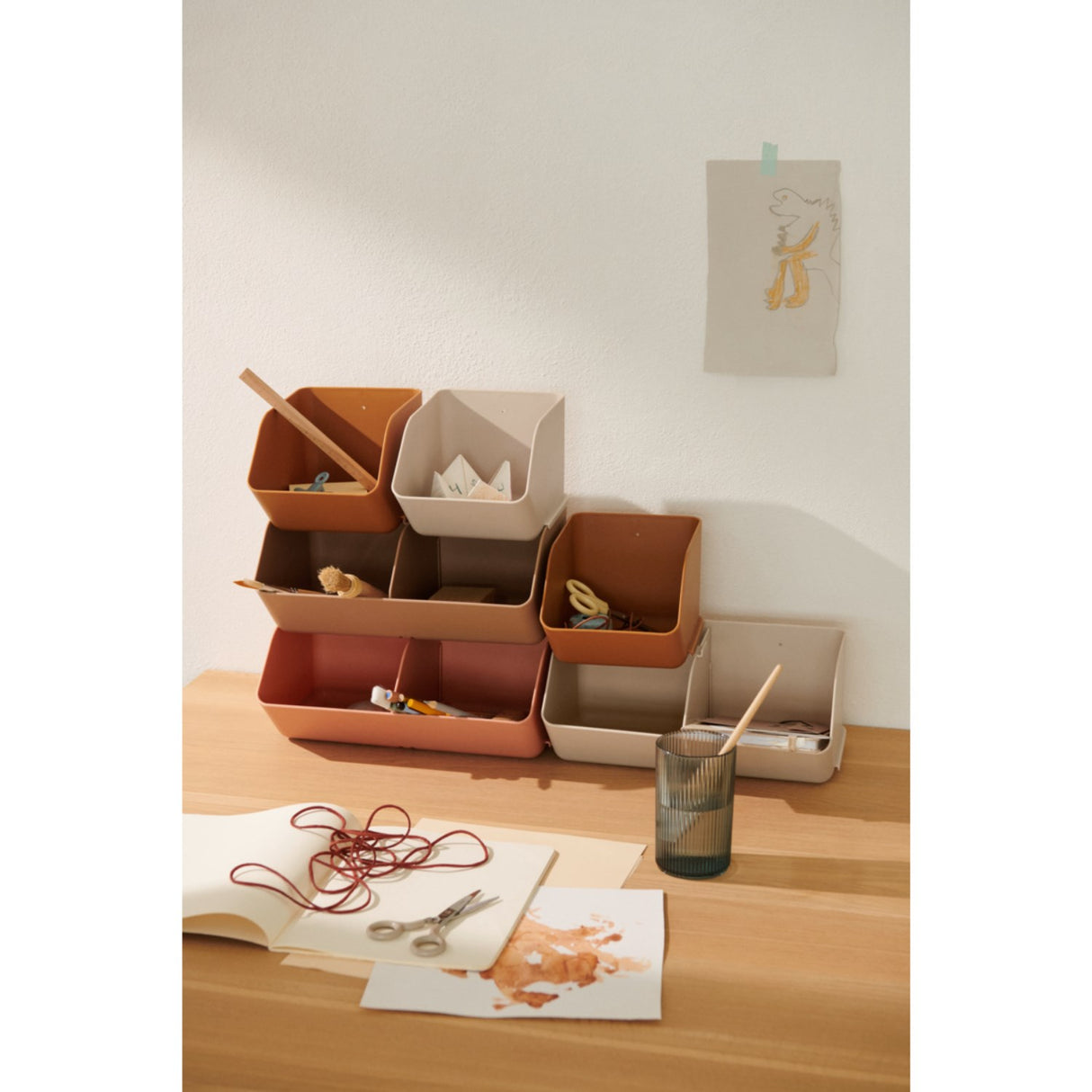 LIEWOOD Sandy Rosemary Desktop Organizer S 2-Pack