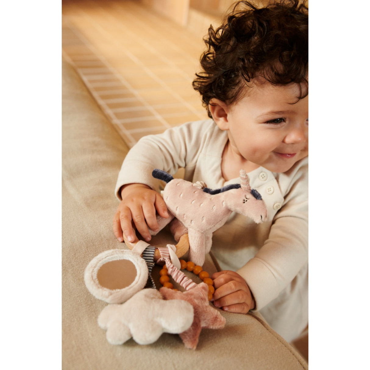 LIEWOOD Apple Blossom Mix Angie Unicorn Rasle Activity Toy