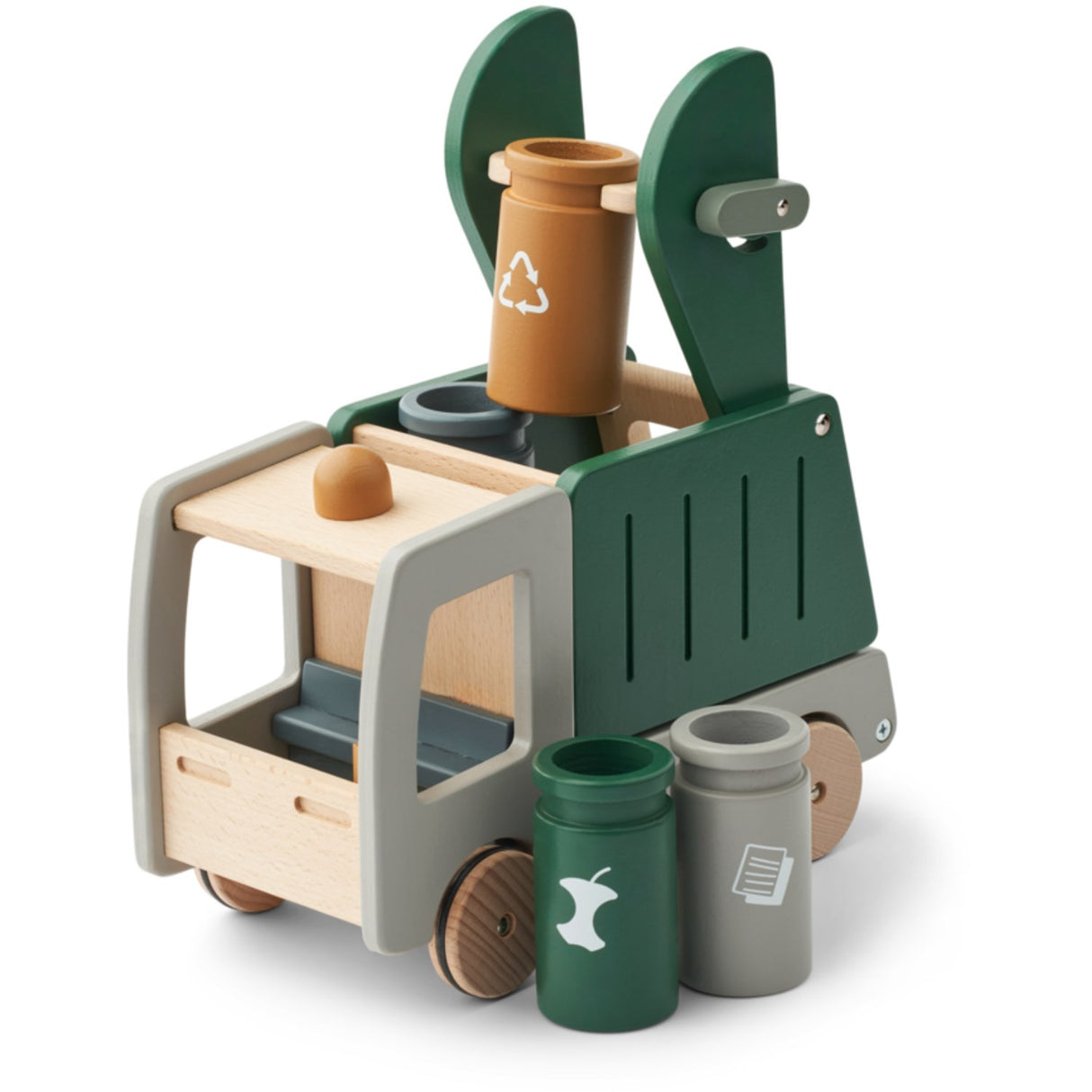 LIEWOOD Garden Green Multi Mix Irina Recycling Søppelbil