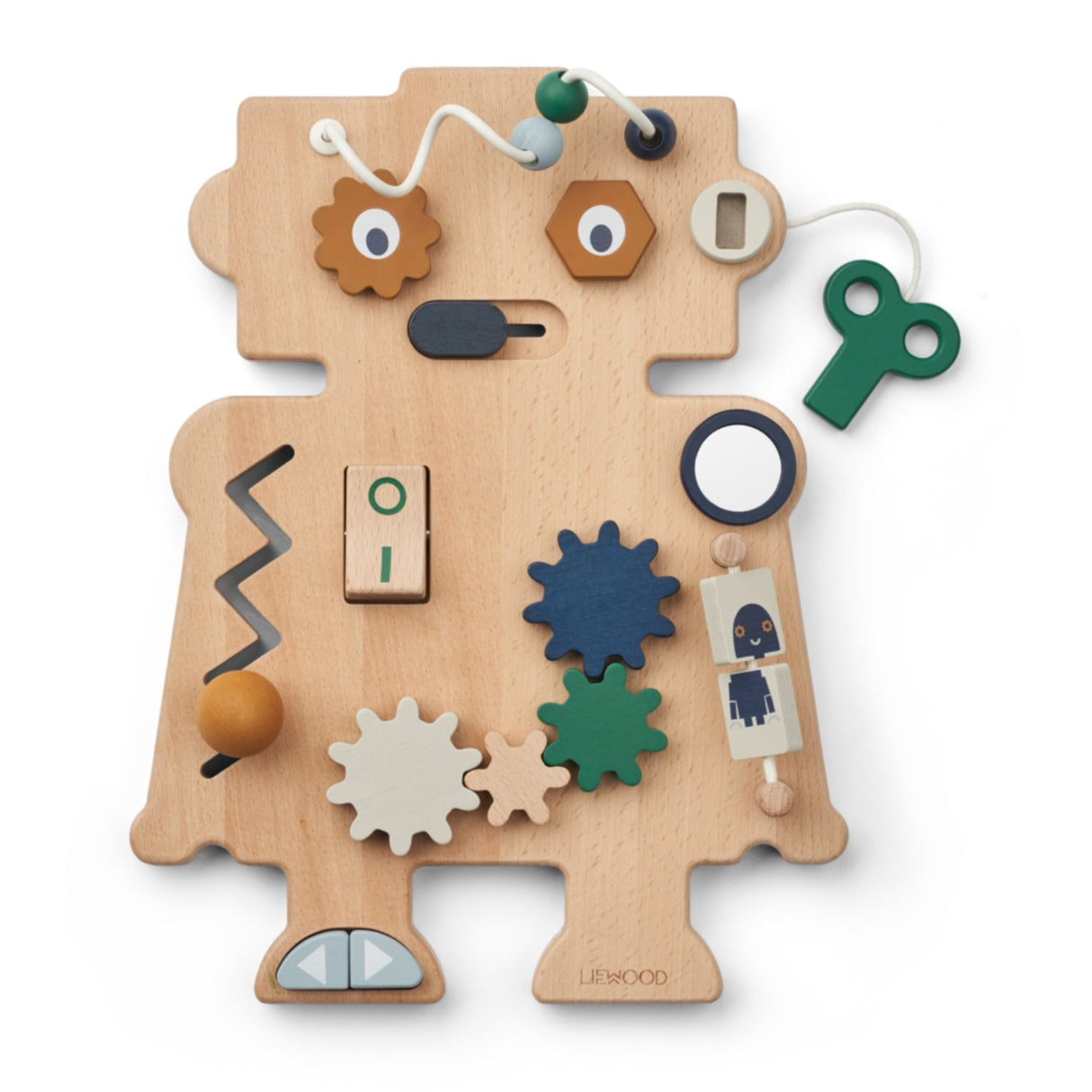 LIEWOOD Indigo Blue Multi Mix Carola Robot Aktivitetstavle