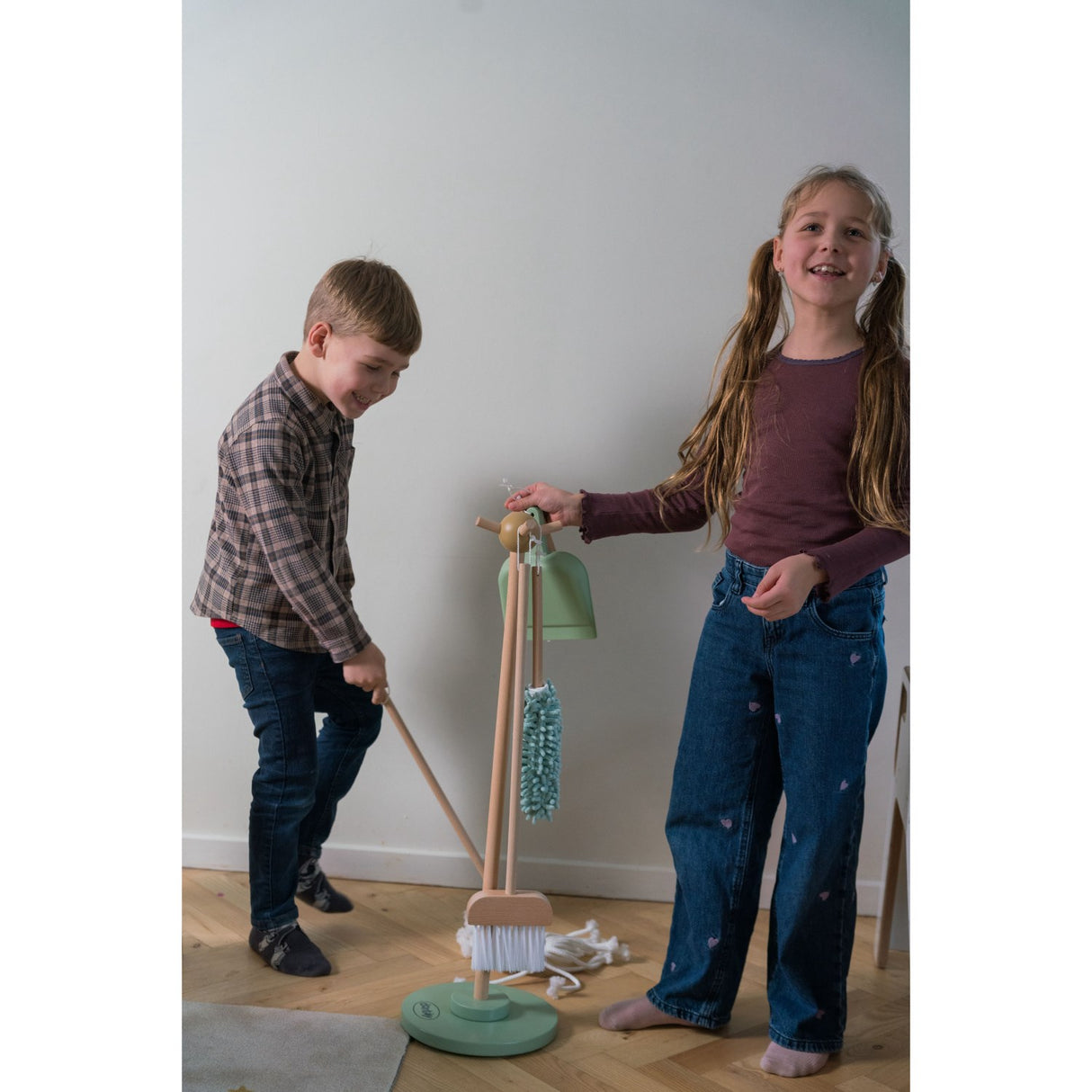 Dantoy Rengjøringssett Tre I Gaveeske 6 Dele