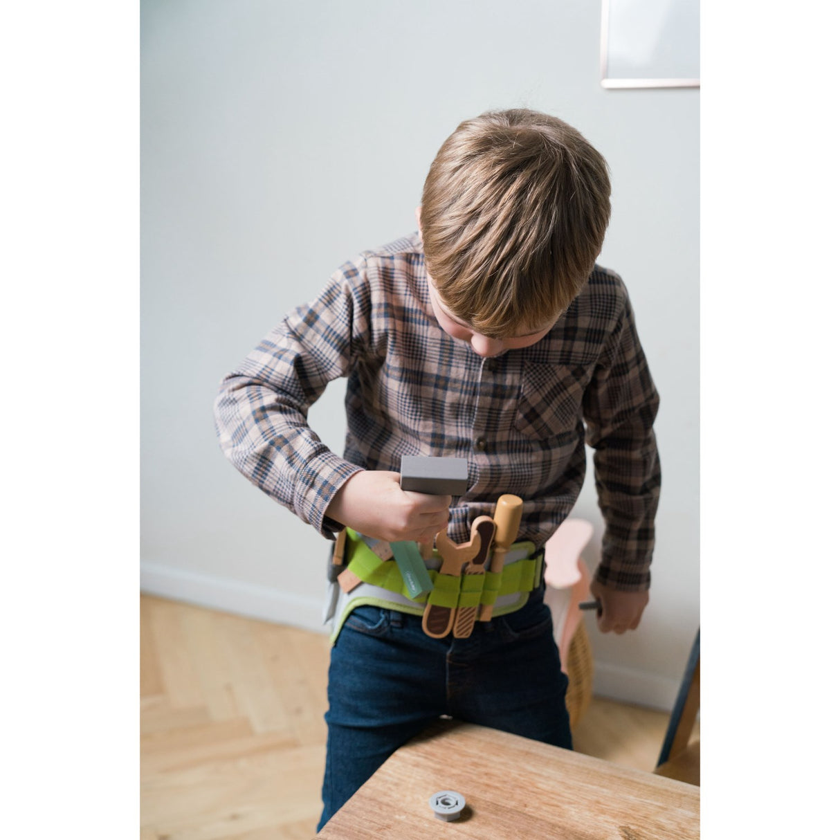 Dantoy verktøybelte tre i gaveesker 11 stk