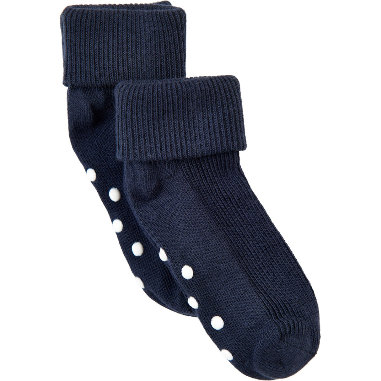 Minymo Dark Navy Baby Rib Sokker 2-pakning