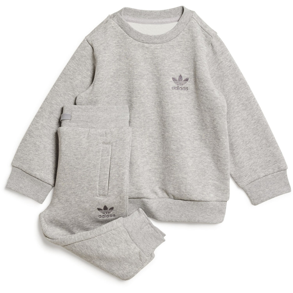 adidas Originals Medium Grey Heather Trefoil Sweat Sett