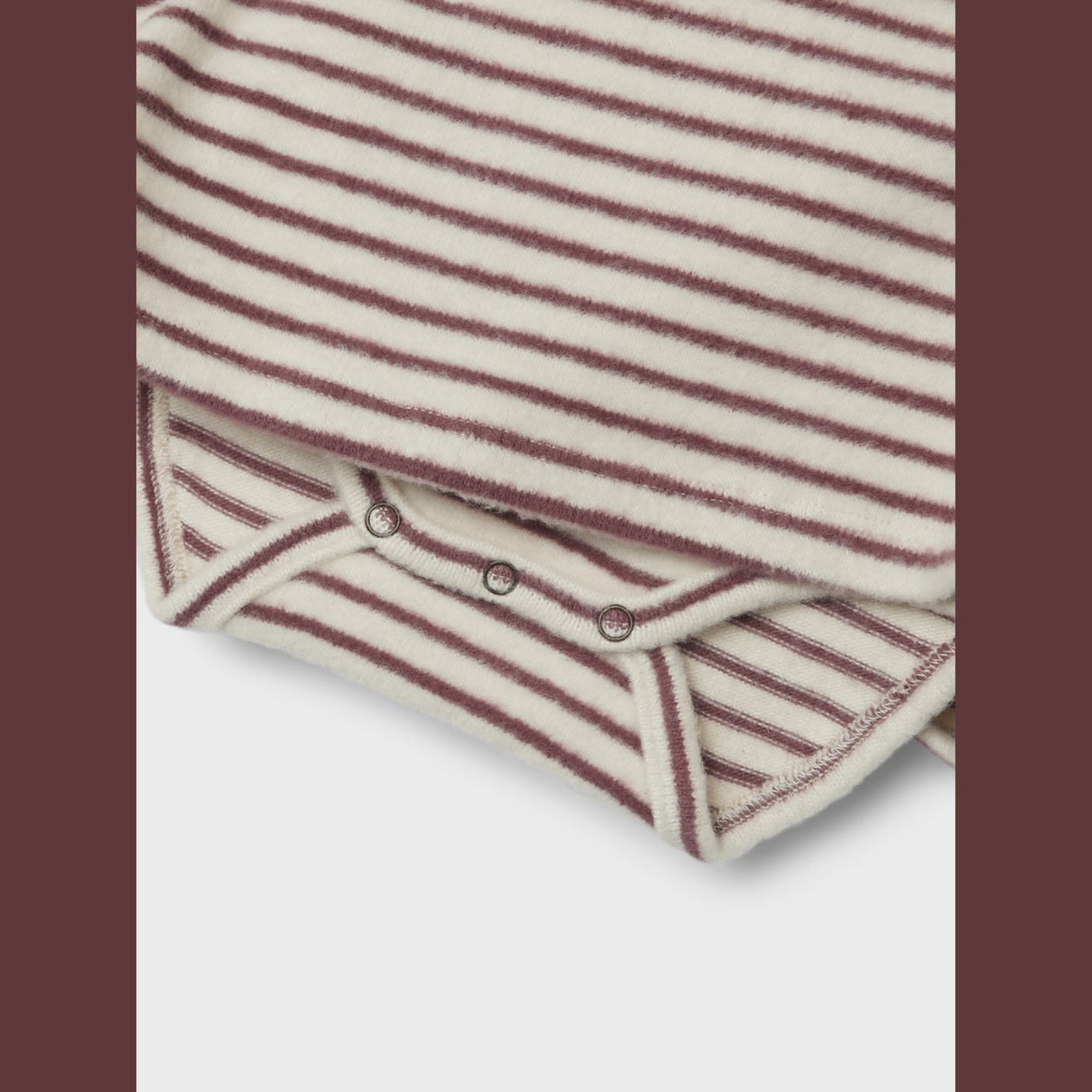 Lil'Atelier Birch Rosebrown Thoro Body Kjole Stripe
