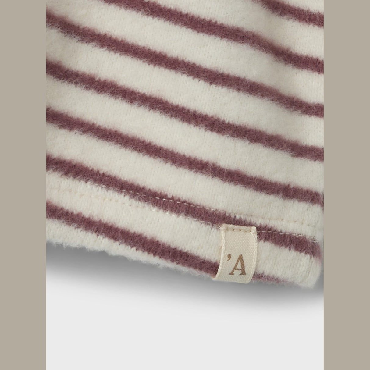 Lil'Atelier Birch Rosebrown Thoro Body Kjole Stripe