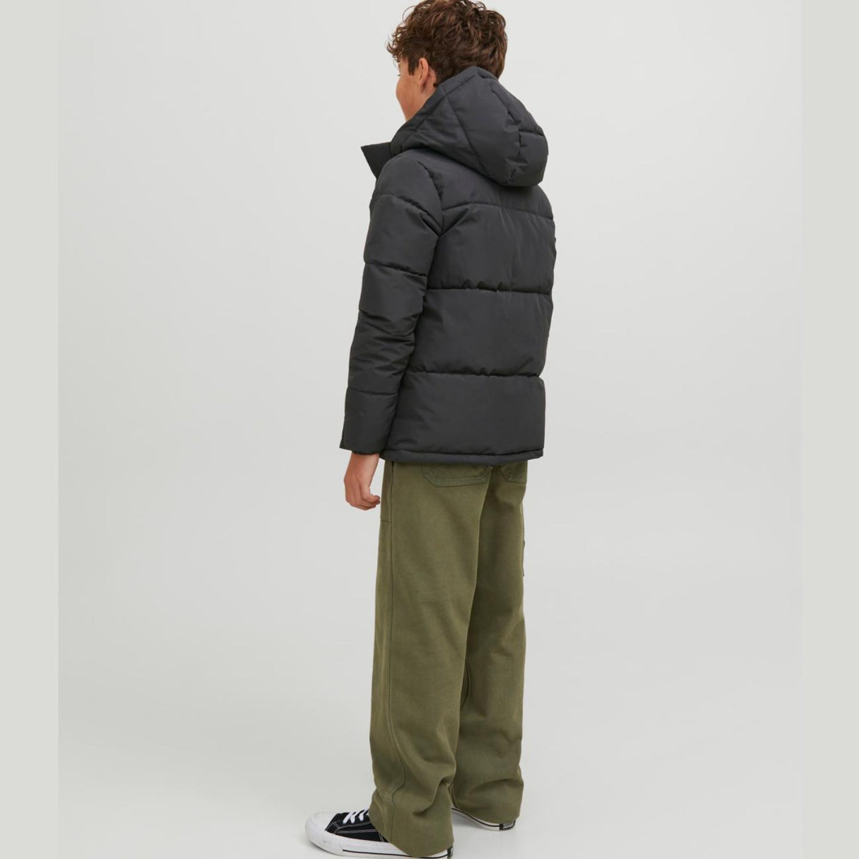 Jack & Jones Junior Black Cospeed Puffer Jakke