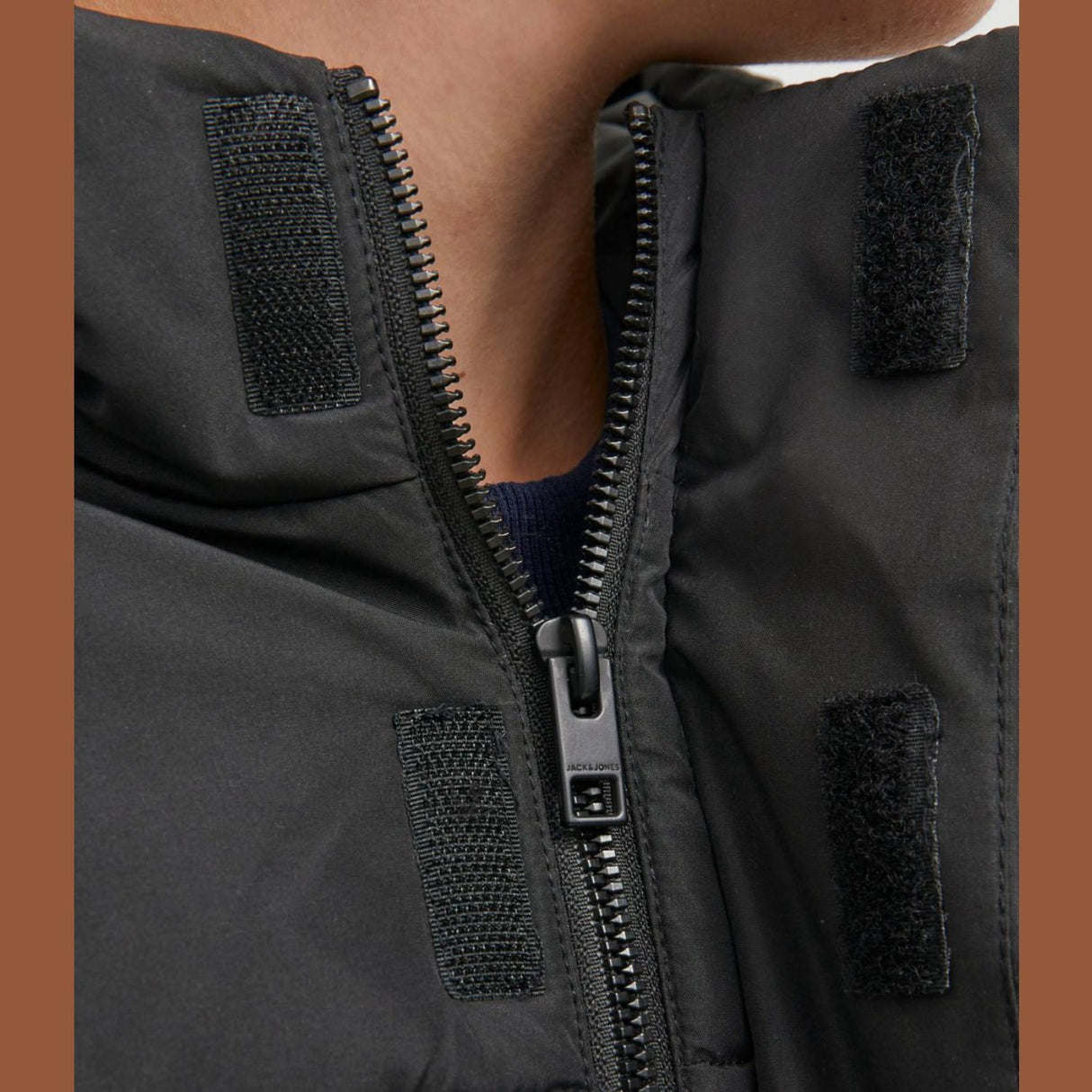 Jack & Jones Junior Black Cospeed Puffer Jakke