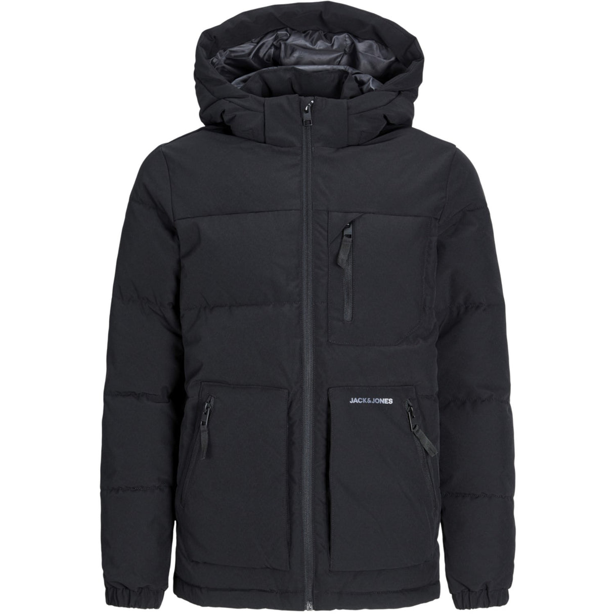 Jack & Jones Junior Black Eotto Puffer Jakke