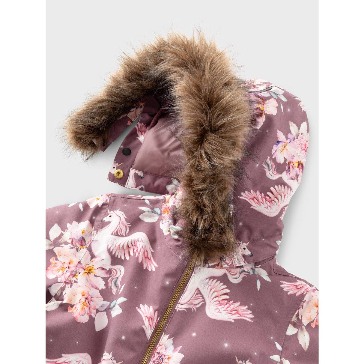 Name It Grape Shake Unicorn Snow10 Snødress AOP Fo Noos