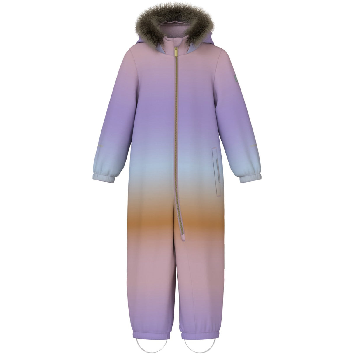 Name It Subdued Blue Flow Snow10 Snødress AOP Fo Noos