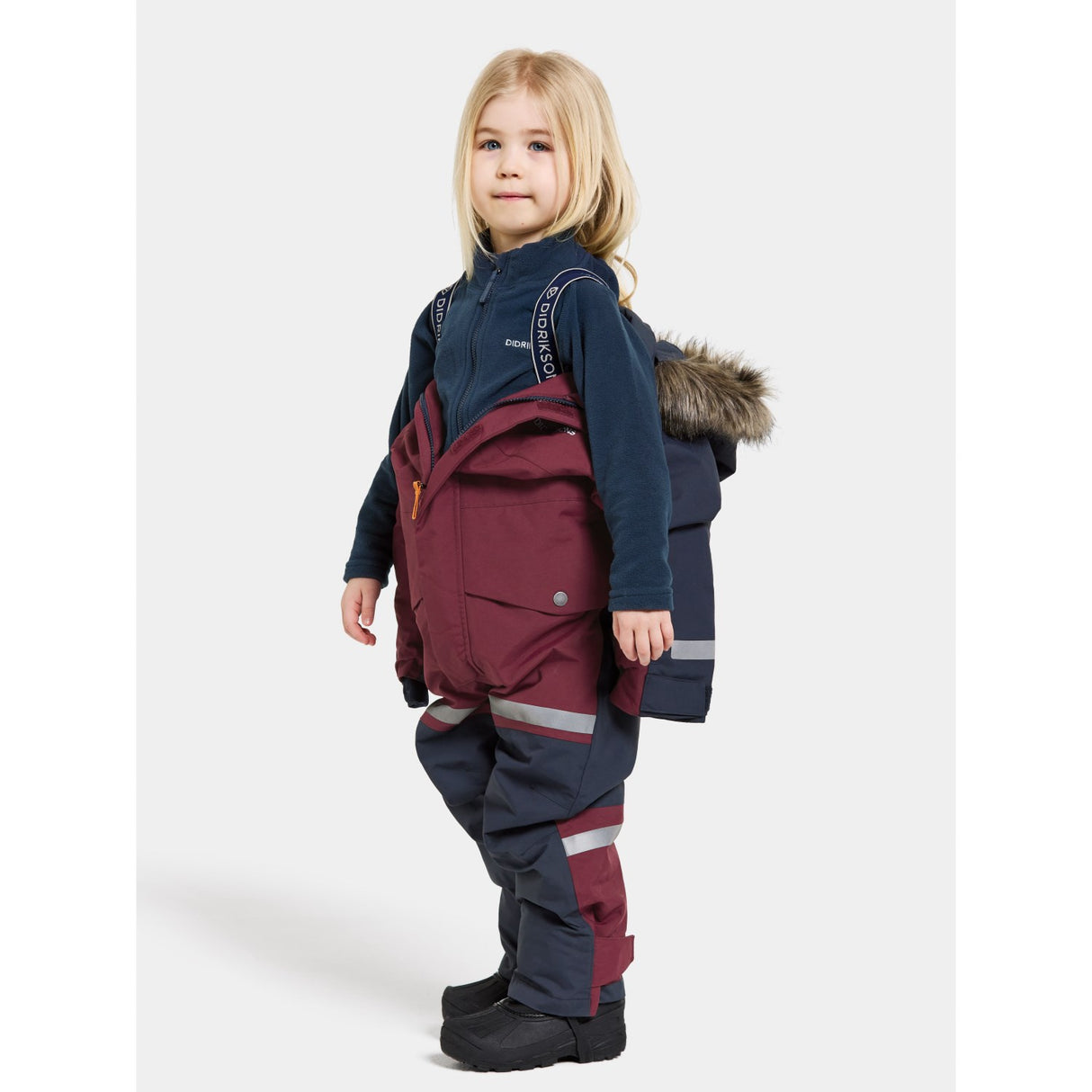 Didriksons Rusty Wine Bjärven Kids Kjeledress 17