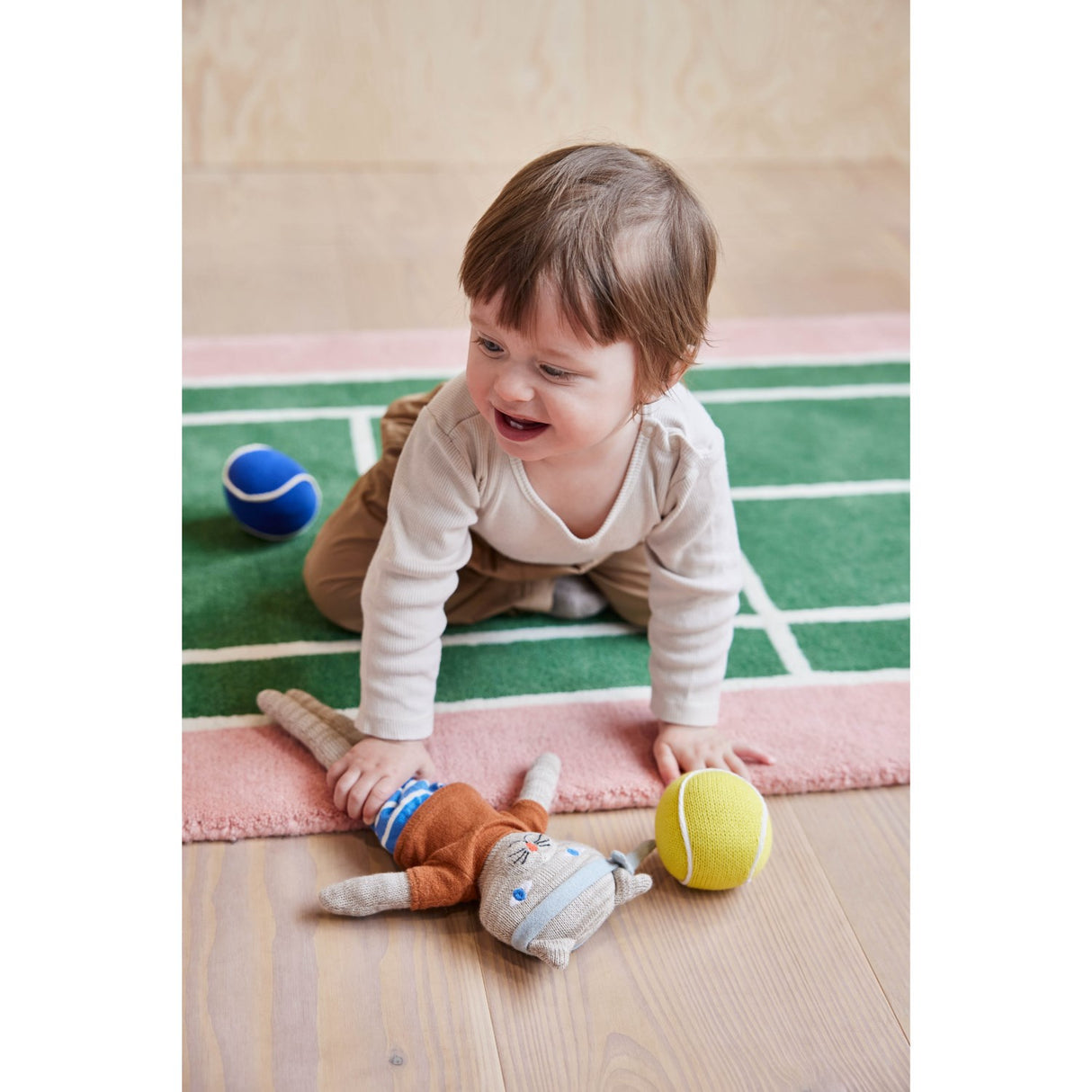 OYOY Yellow/Rose Tennis Ball Rangle