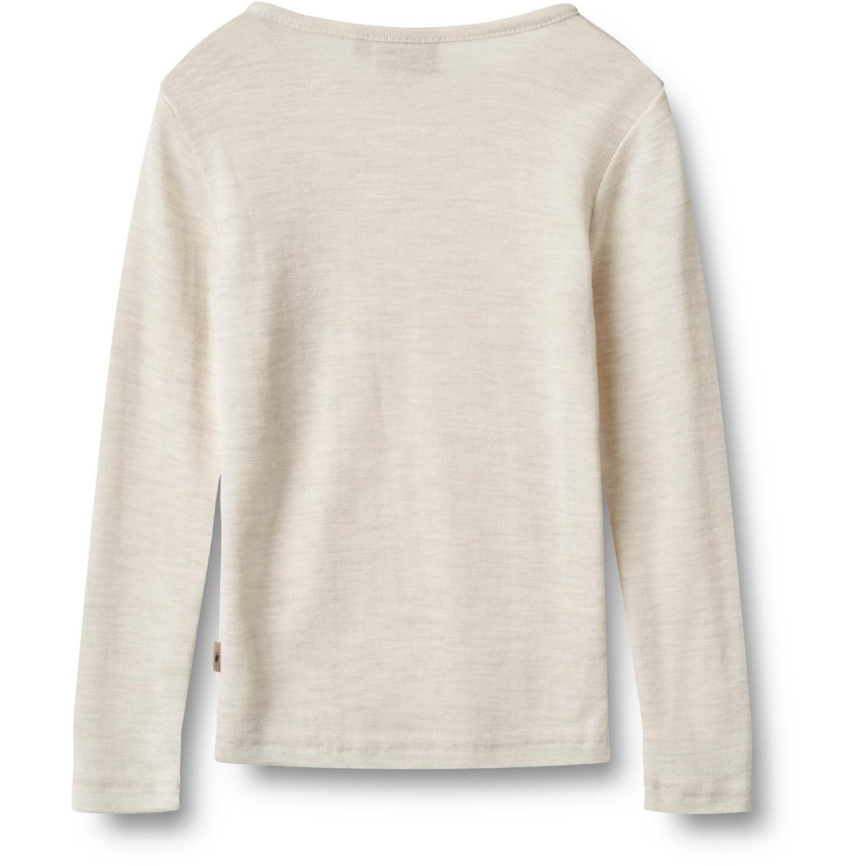 Wheat Eggshell Melange Wool Bluse Alfie