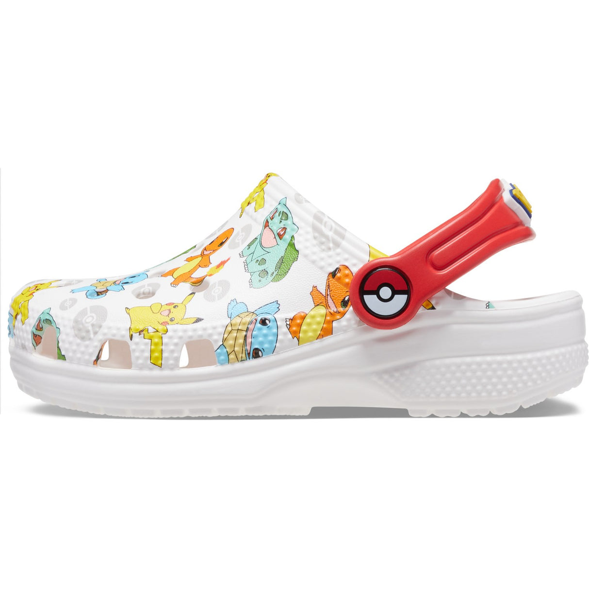 Crocs White/Multi Classic Pokemon Clog