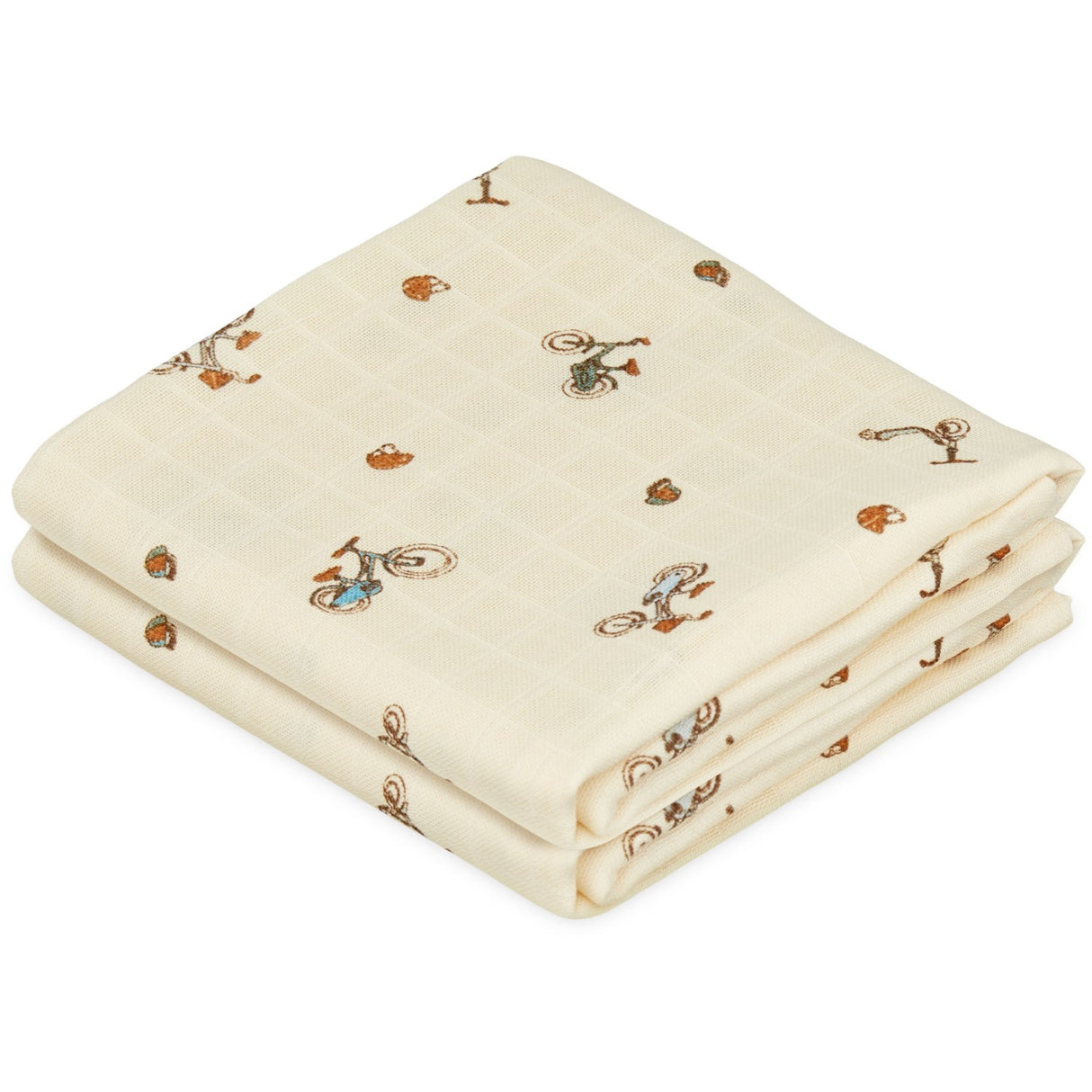 Cam Cam Copenhagen Bicycles Tøybleier Trykt 2-pakning