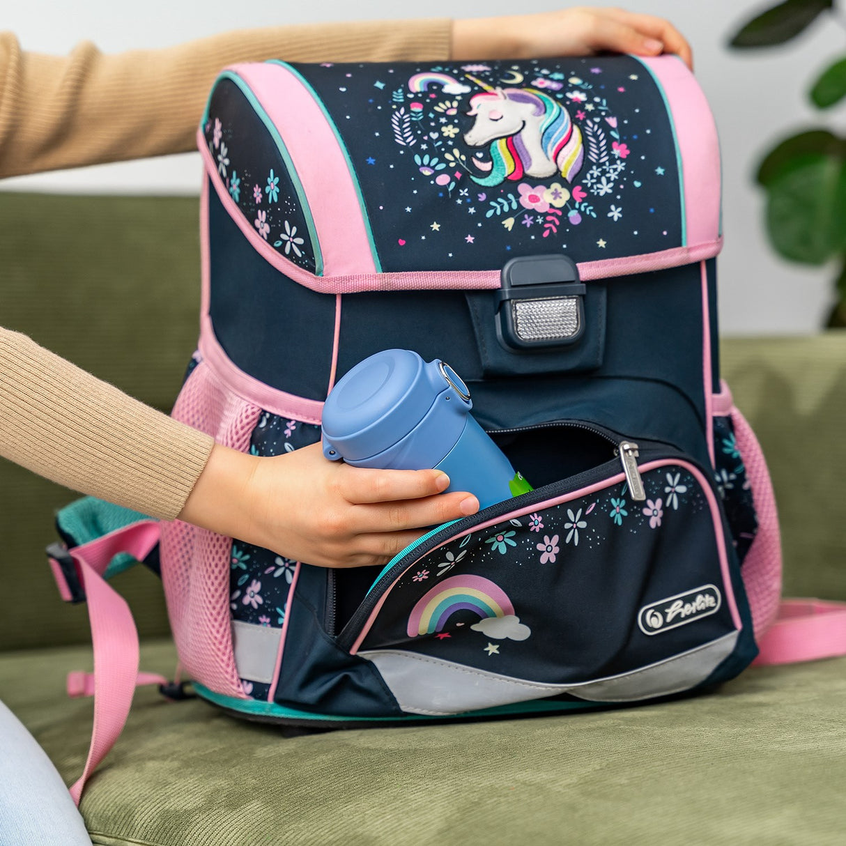 REER Drikkeflaske med sugerør - Blå